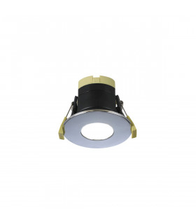 Canajoharie Dimmable CCT LED Fire Rated DownFitting With Chrome Fascia IP65-1