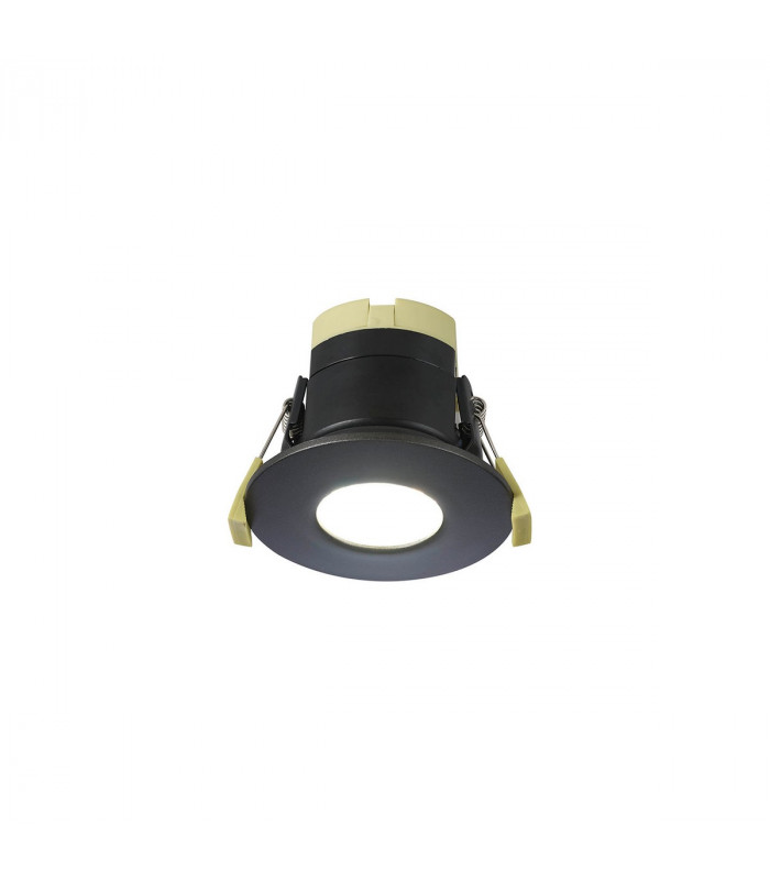 Canajoharie Dimmable CCT LED Fire Rated DownFitting With Graphite Fascia IP65-1