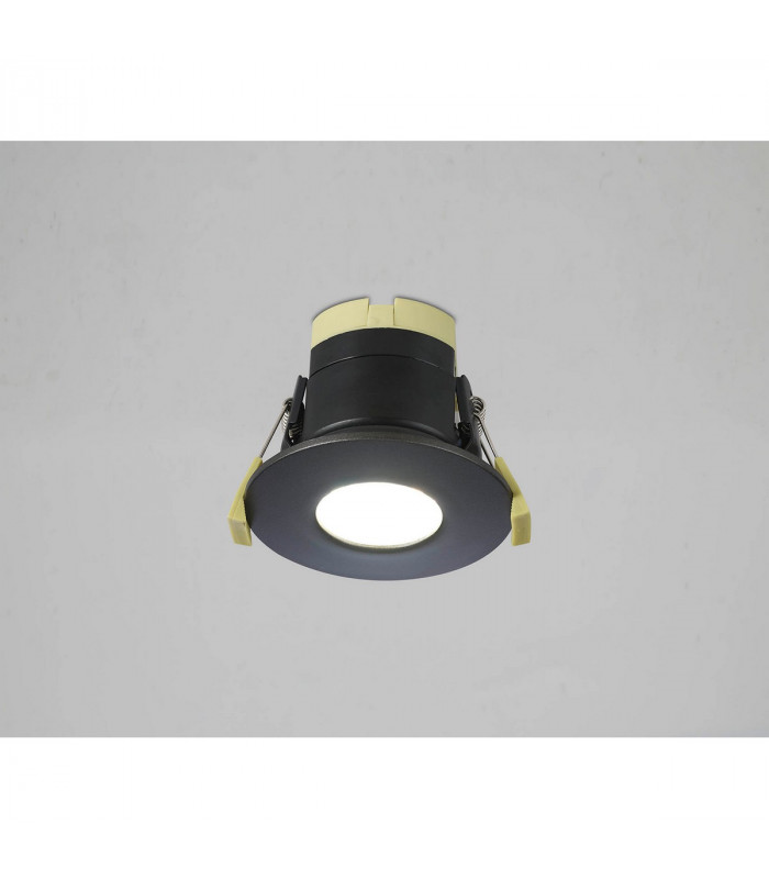Canajoharie Dimmable CCT LED Fire Rated DownFitting With Graphite Fascia IP65-3
