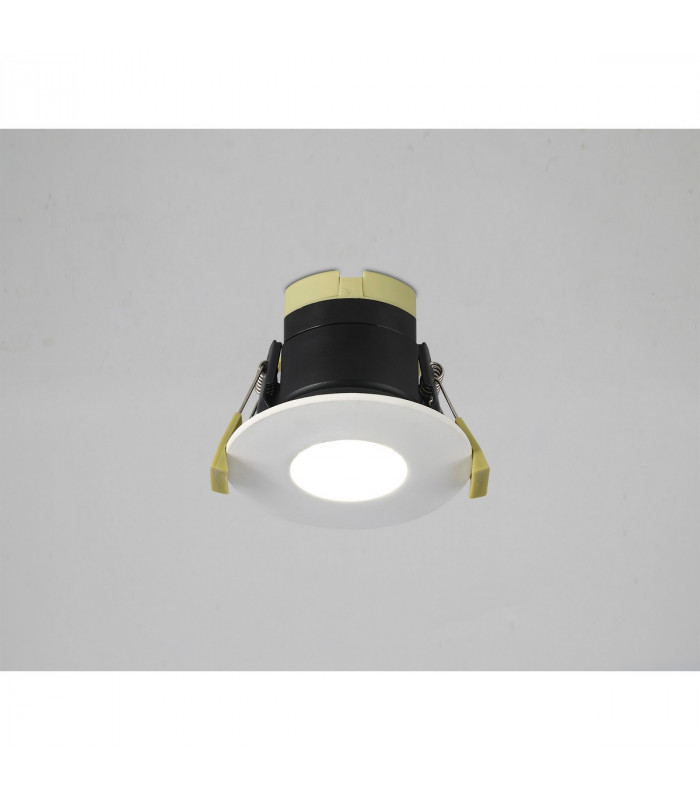 Canajoharie Dimmable CCT LED Fire Rated DownFitting With Matt White IP65-3