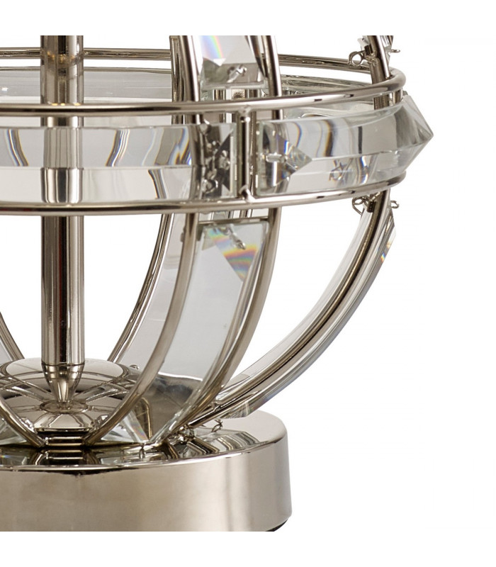 Vestal Round Table Lamp E27 Polished Nickel-6