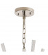 Hornby 32 Light E27 Vertical Oval Ceiling Pendant Polished Nickel Clear Glass-5