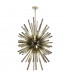 Hornby 32 Light E27 Vertical Oval Ceiling Pendant Polished Nickel Smoke Glass-1