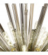 Hornby 32 Light E27 Vertical Oval Ceiling Pendant Polished Nickel Smoke Glass-6