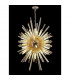 Hornby 32 Light E27 Vertical Oval Ceiling Pendant Polished Nickel Champagne Glass-3