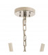 Hornby 32 Light E27 Vertical Oval Ceiling Pendant Polished Nickel Champagne Glass-5