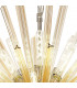 Hornby 32 Light E27 Vertical Oval Ceiling Pendant Polished Nickel Champagne Glass-6
