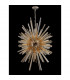 Hornby 32 Light E27 Vertical Oval Ceiling Pendant Polished Nickel Champagne Glass-8