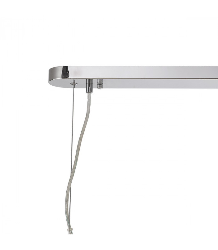 Salisbury Oblong Linear Ceiling Pendant 10 Light G9 Polished Chrome Crystal (28 extra sets of crystal)-5