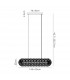 Salisbury Oblong Linear Ceiling Pendant 14 Light G9 Polished Chrome Crystal (44 extra sets of crystal)-2