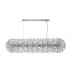 Salisbury Oblong Linear Ceiling Pendant 14 Light G9 Polished Chrome Crystal (44 extra sets of crystal)-4