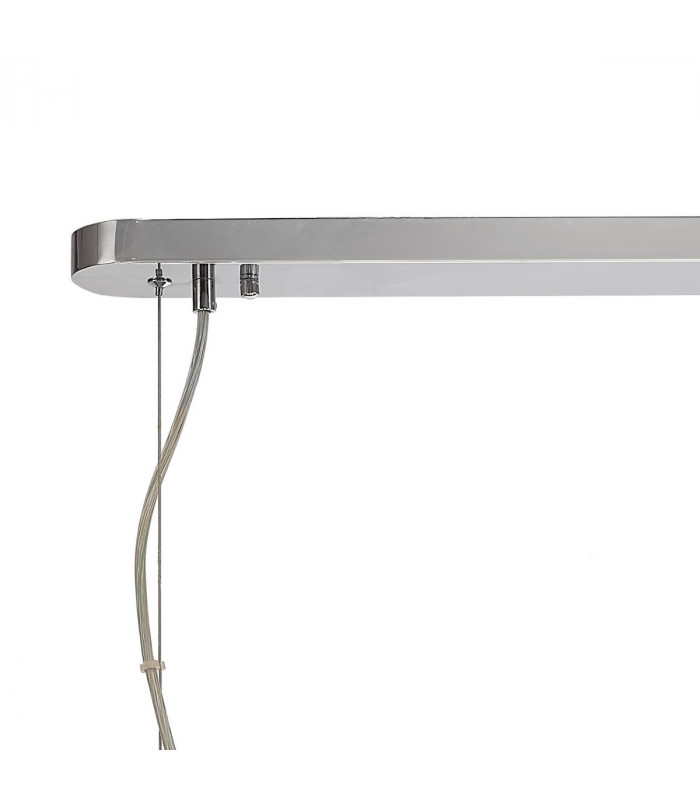 Salisbury Oblong Linear Ceiling Pendant 14 Light G9 Polished Chrome Crystal (44 extra sets of crystal)-5