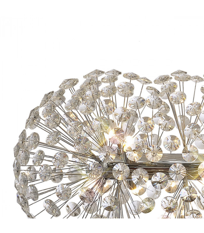 Salisbury Oblong Linear Ceiling Pendant 14 Light G9 Polished Chrome Crystal (44 extra sets of crystal)-6