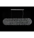 Salisbury Oblong Linear Ceiling Pendant 14 Light G9 Polished Chrome Crystal (44 extra sets of crystal)-8