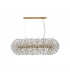 Salisbury Oblong Linear Ceiling Pendant 10 Light G9 French Gold Crystal (28 extra sets of crystal)-4