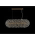 Salisbury Oblong Linear Ceiling Pendant 10 Light G9 French Gold Crystal (28 extra sets of crystal)-8