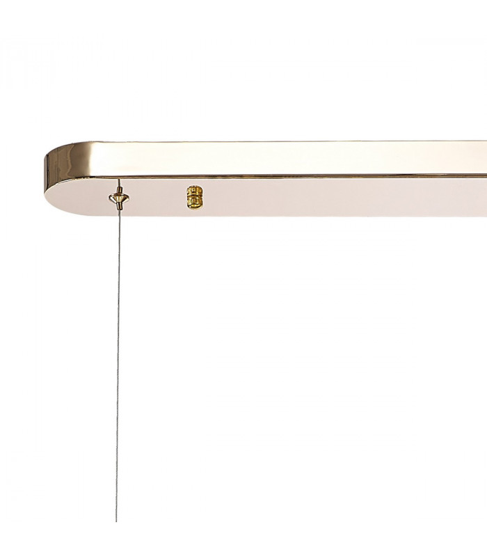 Salisbury Oblong Linear Ceiling Pendant 14 Light G9 French Gold Crystal (44 extra sets of crystal)-5