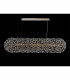 Salisbury Oblong Linear Ceiling Pendant 14 Light G9 French Gold Crystal (44 extra sets of crystal)-8