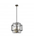 Delaware Ceiling Pendant 4 Light E14 Black Gold-1
