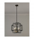 Delaware Ceiling Pendant 4 Light E14 Black Gold-3