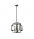Delaware Ceiling Pendant 4 Light E14 Black Gold-4
