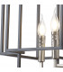 Delaware Ceiling Pendant 4 Light E14 Anthracite Satin Nickel-7