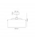 Clarence Semi Flush Ceiling Lamp 2 Light E27 Antique Brass Clear Glass-2