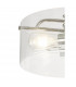 Clarence Semi Flush Ceiling Lamp 2 Light E27 Polished Nickel Clear Glass-5