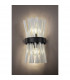 Hornby 2 Light E14 Wall Lamp E14 Matt Black Clear Glass-9
