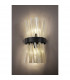 Hornby 2 Light E14 Wall Lamp E14 Matt Black Champagne Glass-9