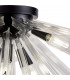 Hornby 6 Light E14 Semi Flush Matt Black Clear Glass-6