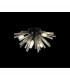 Hornby 6 Light E14 Semi Flush Matt Black Smoke Glass-3