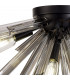 Hornby 6 Light E14 Semi Flush Matt Black Smoke Glass-5