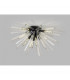 Hornby 8 Light E27 Semi Flush Matt Black Clear Glass-8
