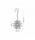 Hornby 10 Light E14 Round Ceiling Pendant Matt Black Clear Glass-2