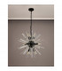 Hornby 10 Light E14 Round Ceiling Pendant Matt Black Clear Glass-9