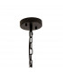 Hornby 10 Light E14 Round Ceiling Pendant Matt Black Smoke Glass-5