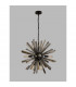 Hornby 10 Light E14 Round Ceiling Pendant Matt Black Smoke Glass-8