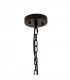 Hornby 10 Light E14 Round Ceiling Pendant Matt Black Champagne Gold Glass-5