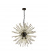 Hornby 16 Light E27 Round Ceiling Pendant Matt Black Clear Glass-1