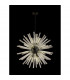 Hornby 16 Light E27 Round Ceiling Pendant Matt Black Clear Glass-3