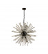 Hornby 16 Light E27 Round Ceiling Pendant Matt Black Clear Glass-4