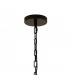 Hornby 16 Light E27 Round Ceiling Pendant Matt Black Clear Glass-5