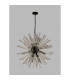 Hornby 16 Light E27 Round Ceiling Pendant Matt Black Clear Glass-8