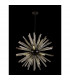 Hornby 16 Light E27 Round Ceiling Pendant Matt Black Smoke Glass-3