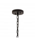 Hornby 16 Light E27 Round Ceiling Pendant Matt Black Smoke Glass-5