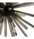Hornby 16 Light E27 Round Ceiling Pendant Matt Black Smoke Glass-7