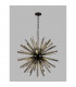 Hornby 16 Light E27 Round Ceiling Pendant Matt Black Smoke Glass-9