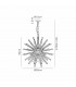 Hornby 16 Light E27 Round Ceiling Pendant Matt Black Champagne Gold Glass-2