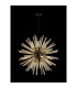 Hornby 16 Light E27 Round Ceiling Pendant Matt Black Champagne Gold Glass-3